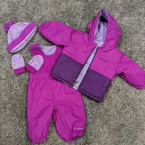 Baby Girl Columbia snow suit Reversible